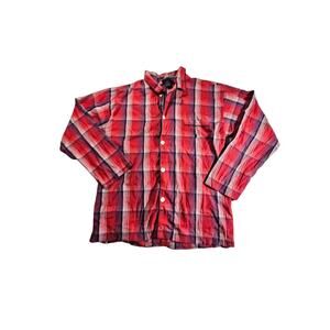 Mens large polo Ralph Lauren cotton plaid dress shirt p1